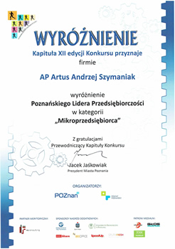 Poznański Lider Przedsiębiorczości Poznański Lider Przedsiębiorczości